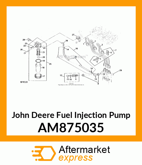 PUMP ASSEMBLY, FUEL INJECTION FOR AM875035