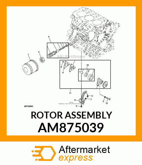 ROTOR ASSEMBLY AM875039