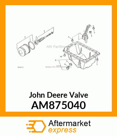 VALVE, PRESSURE REGULATING ASSEMBLY AM875040