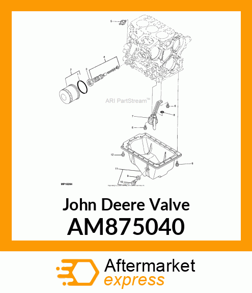 VALVE, PRESSURE REGULATING ASSEMBLY AM875040