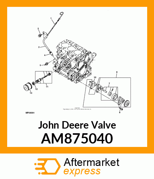 VALVE, PRESSURE REGULATING ASSEMBLY AM875040