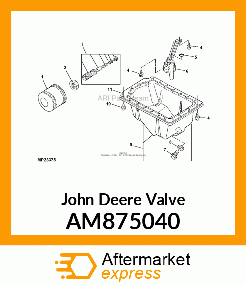 VALVE, PRESSURE REGULATING ASSEMBLY AM875040