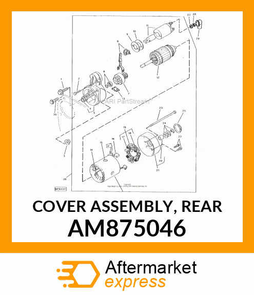 COVER ASSEMBLY, REAR AM875046