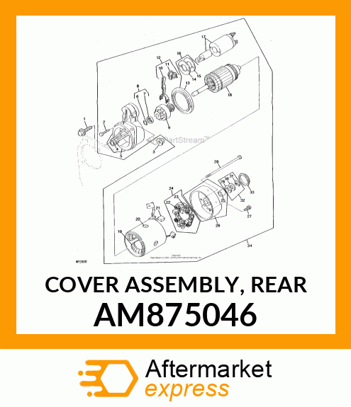 COVER ASSEMBLY, REAR AM875046