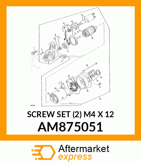SCREW SET (2) M4 X 12 AM875051