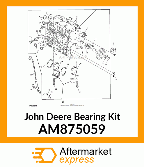 MAIN BEARING SET AM875059