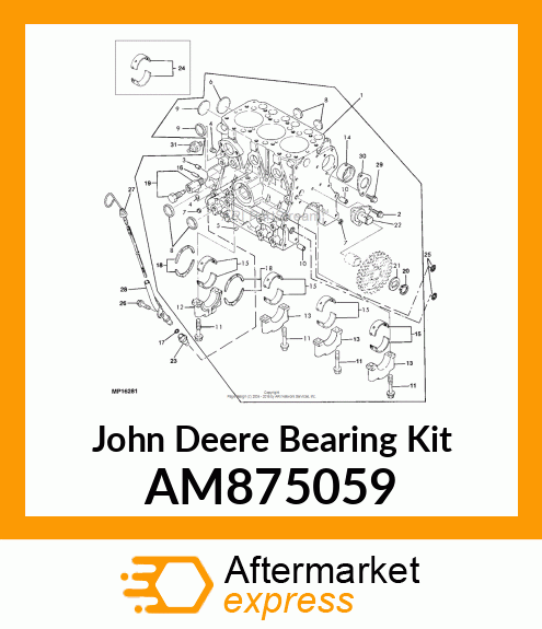 MAIN BEARING SET AM875059