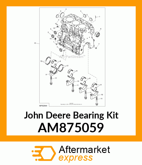 MAIN BEARING SET AM875059