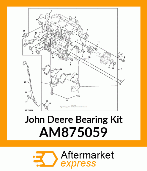 MAIN BEARING SET AM875059