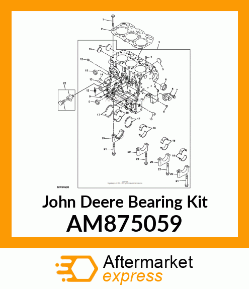 MAIN BEARING SET AM875059