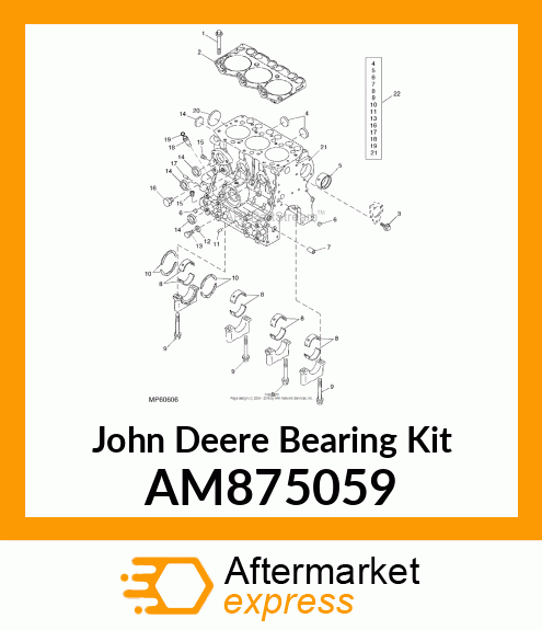 MAIN BEARING SET AM875059