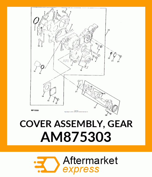 COVER ASSEMBLY, GEAR AM875303