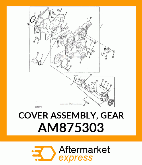 COVER ASSEMBLY, GEAR AM875303