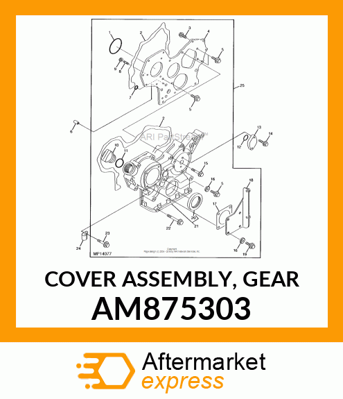 COVER ASSEMBLY, GEAR AM875303