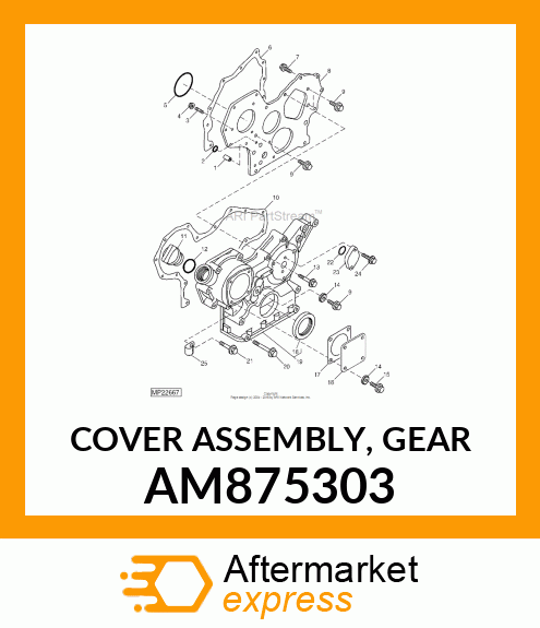 COVER ASSEMBLY, GEAR AM875303