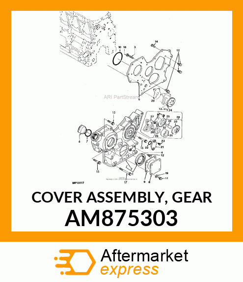 COVER ASSEMBLY, GEAR AM875303