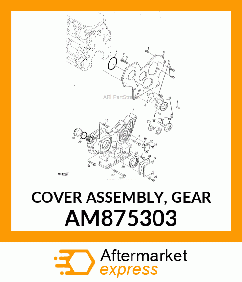 COVER ASSEMBLY, GEAR AM875303