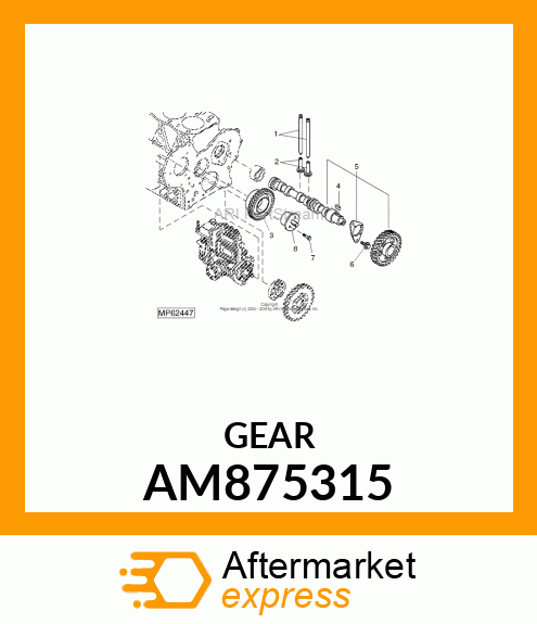 GEAR W/BUSH, IDLE AM875315