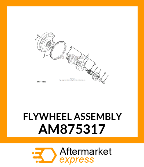 FLYWHEEL ASSEMBLY AM875317