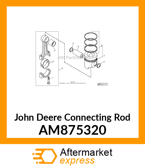 ROD ASSEMBLY, CONNECTING AM875320