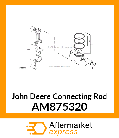 ROD ASSEMBLY, CONNECTING AM875320