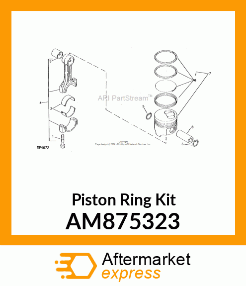 Piston Ring Kit AM875323