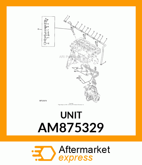 NOZZLE ASSEMBLY AM875329