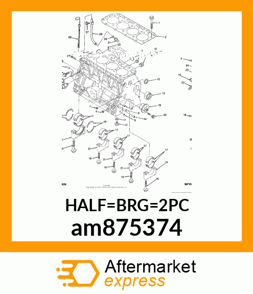 BEARING, ASSY 0.25US am875374