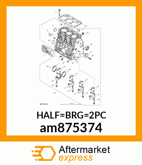 BEARING, ASSY 0.25US am875374