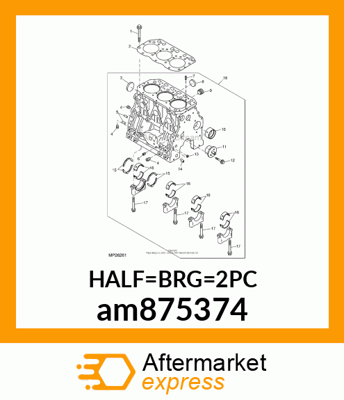 BEARING, ASSY 0.25US am875374