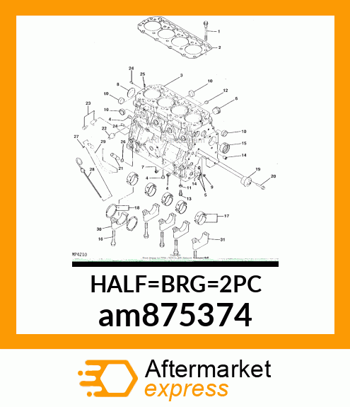 BEARING, ASSY 0.25US am875374