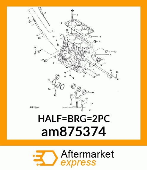 BEARING, ASSY 0.25US am875374