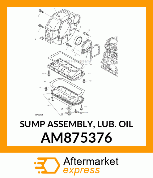 SUMP ASSEMBLY, LUB. OIL AM875376