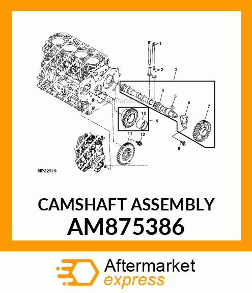 CAMSHAFT ASSEMBLY AM875386