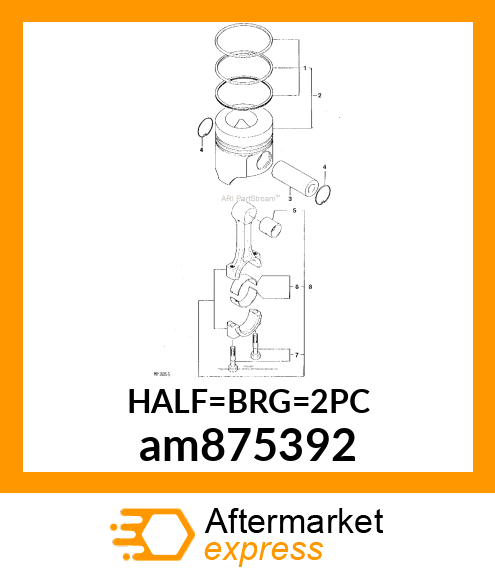 BEARING ASSY, CRANK (changes to MIA88056) am875392