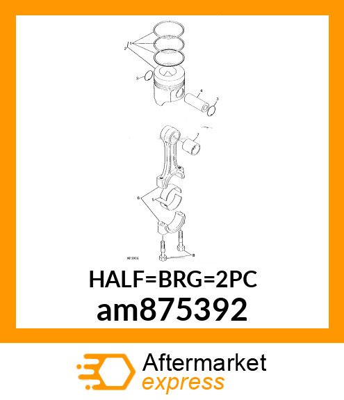 BEARING ASSY, CRANK (changes to MIA88056) am875392