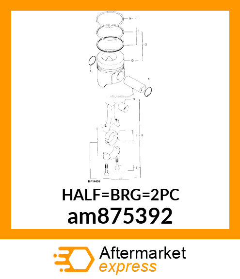 BEARING ASSY, CRANK (changes to MIA88056) am875392