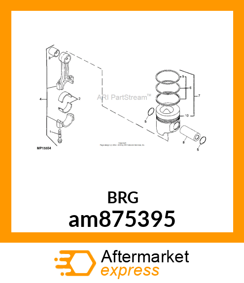 BEARING ASSY, CRANK am875395