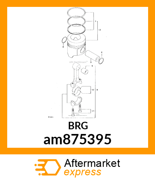 BEARING ASSY, CRANK am875395