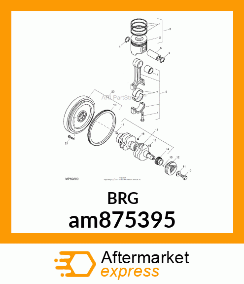 BEARING ASSY, CRANK am875395