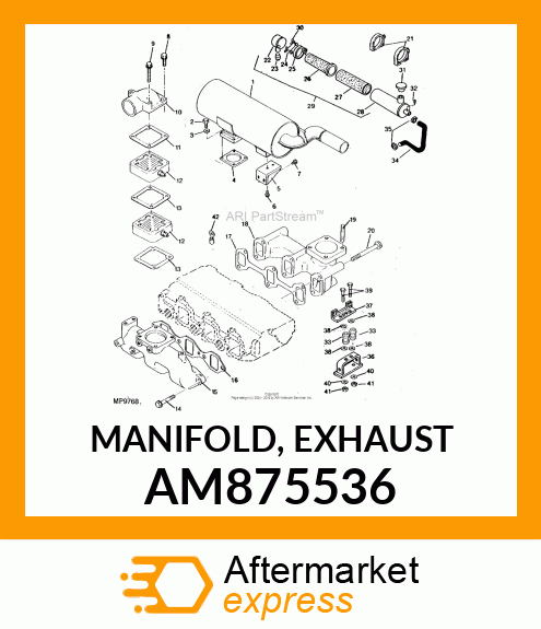 MANIFOLD, EXHAUST AM875536