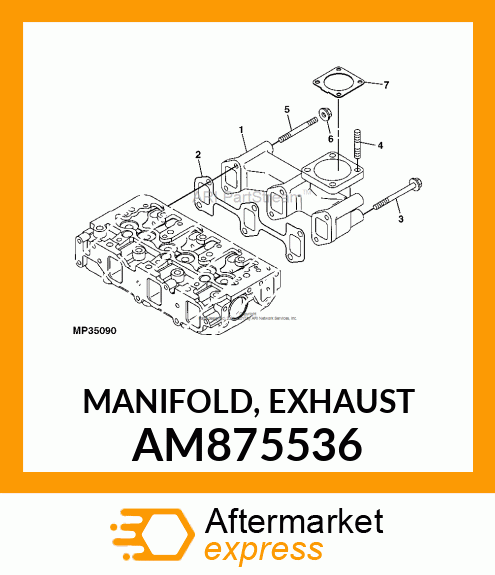 MANIFOLD, EXHAUST AM875536