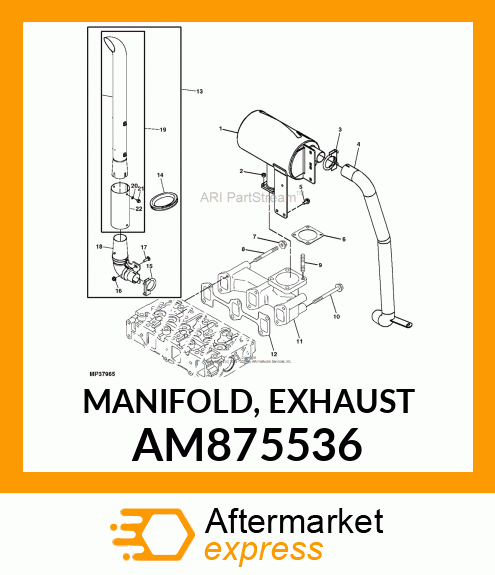 MANIFOLD, EXHAUST AM875536