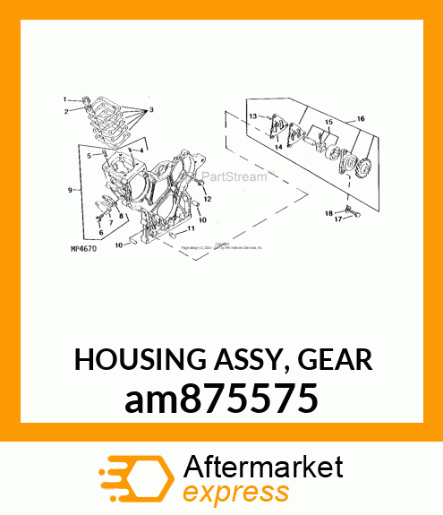 HOUSING ASSY, GEAR am875575