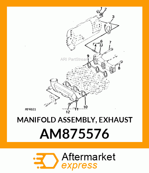 MANIFOLD ASSEMBLY, EXHAUST AM875576