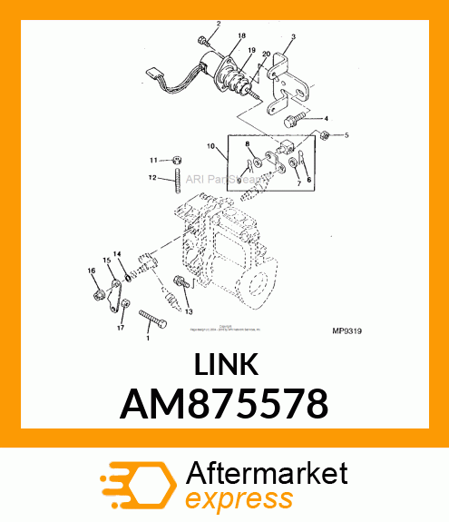 LINK KIT, SOLENOID AM875578