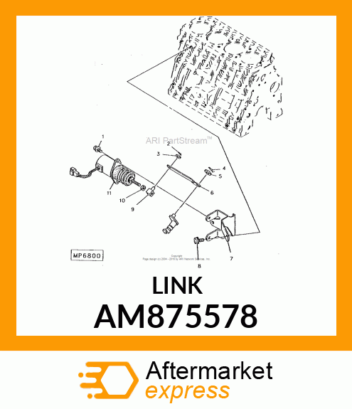 LINK KIT, SOLENOID AM875578