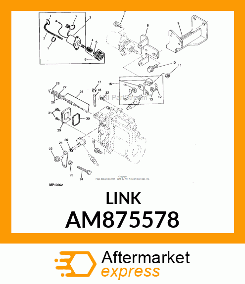 LINK KIT, SOLENOID AM875578