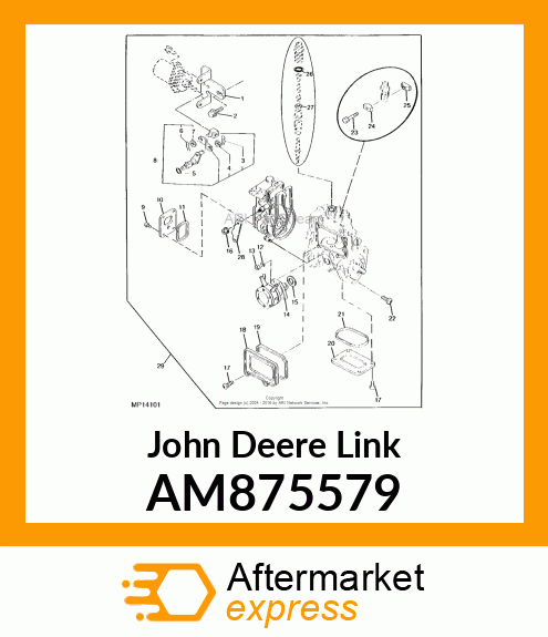 LINK KIT, SOLENOID AM875579