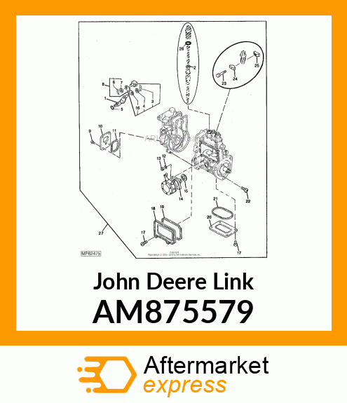 LINK KIT, SOLENOID AM875579